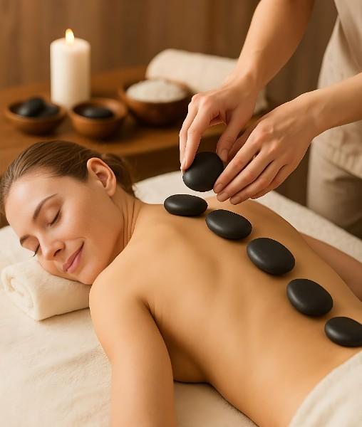 Massage aux pierres chaudes Massage aux pierres chaudes